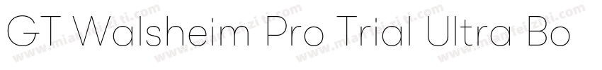 GT Walsheim Pro Trial Ultra Bold Re字体转换